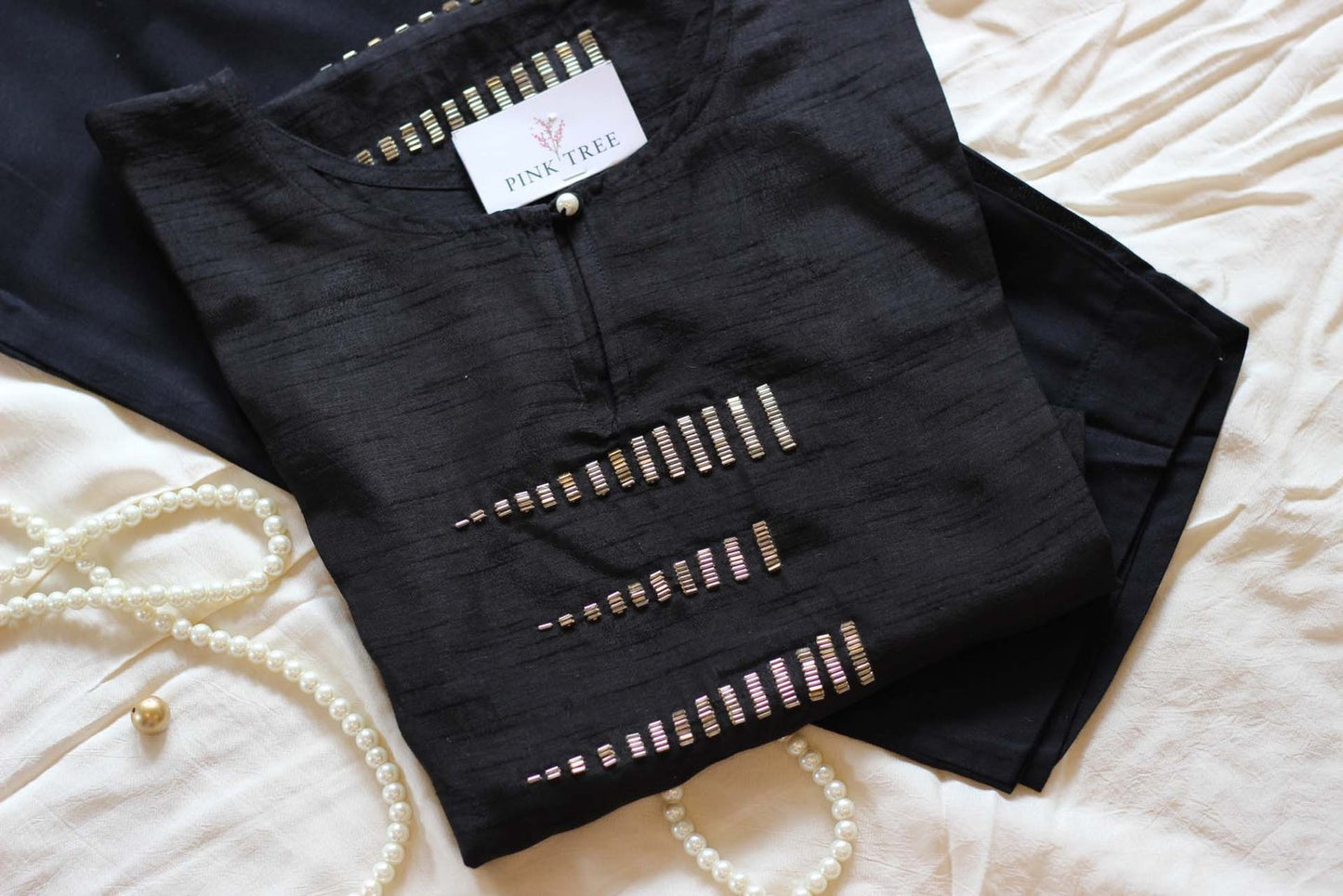 Black Kaftan Co Ord Set