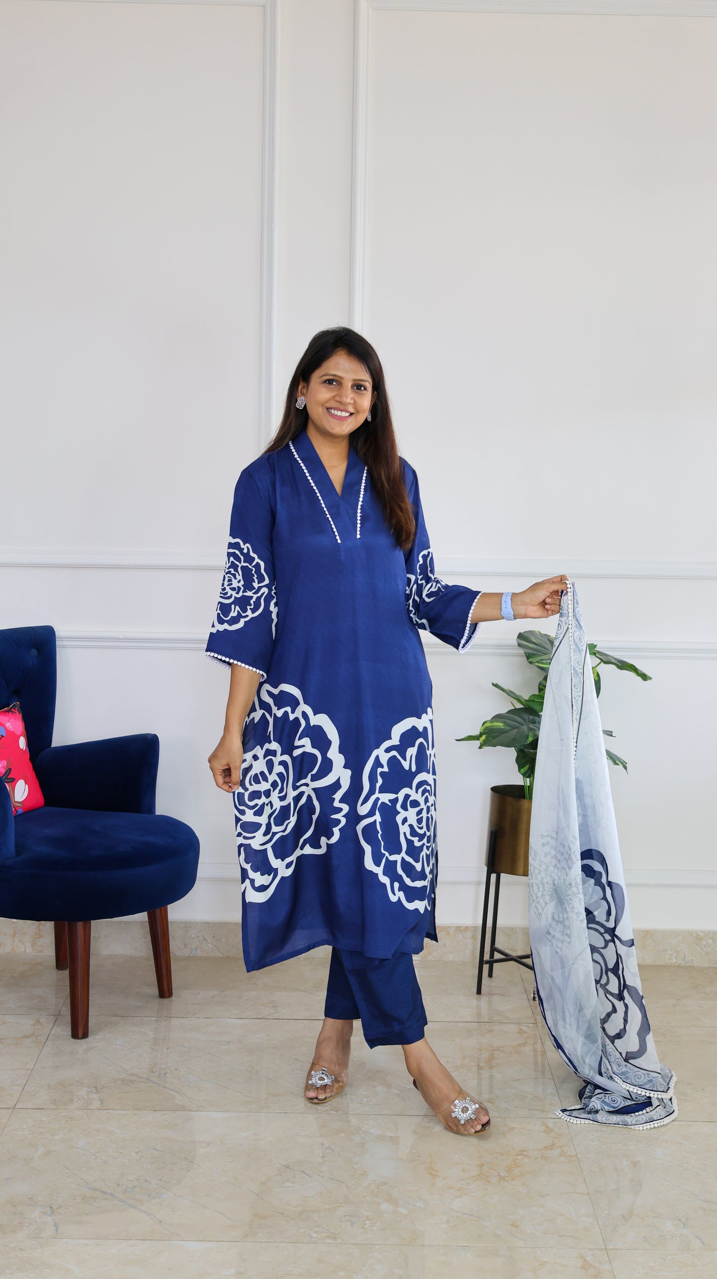 Neel Kamal Muslin Suit Set