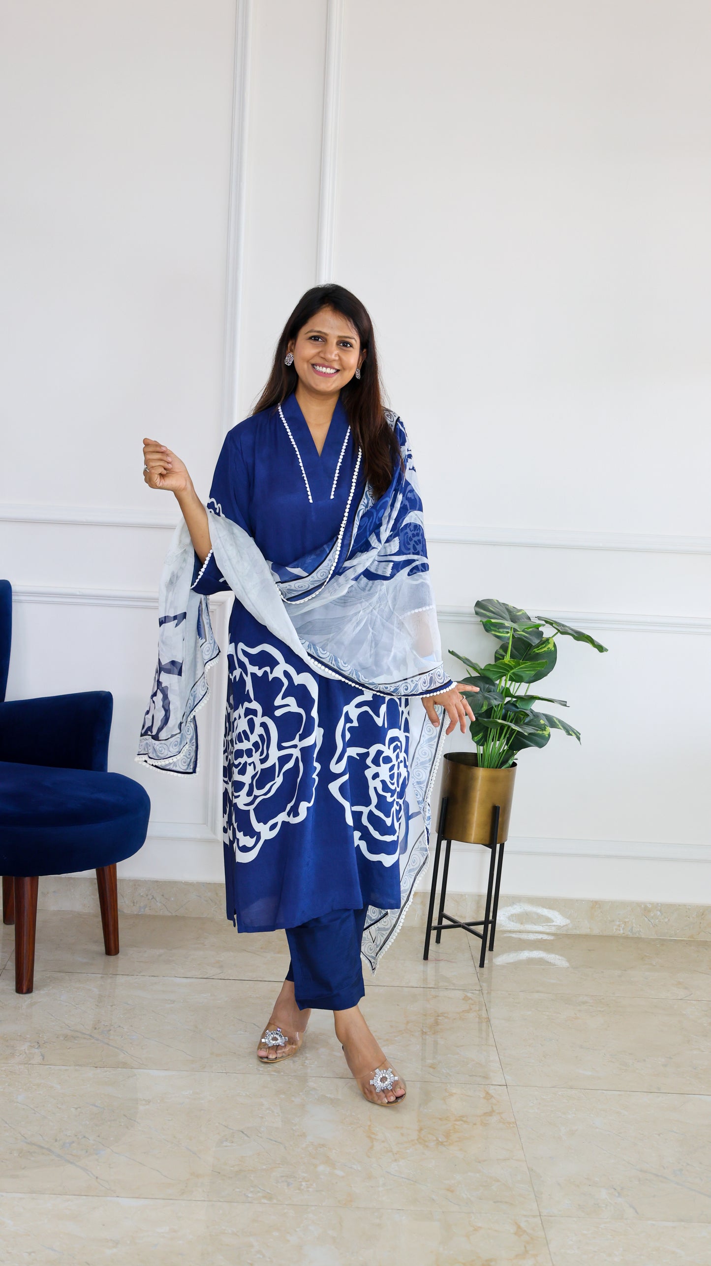 Neel Kamal Muslin Suit Set