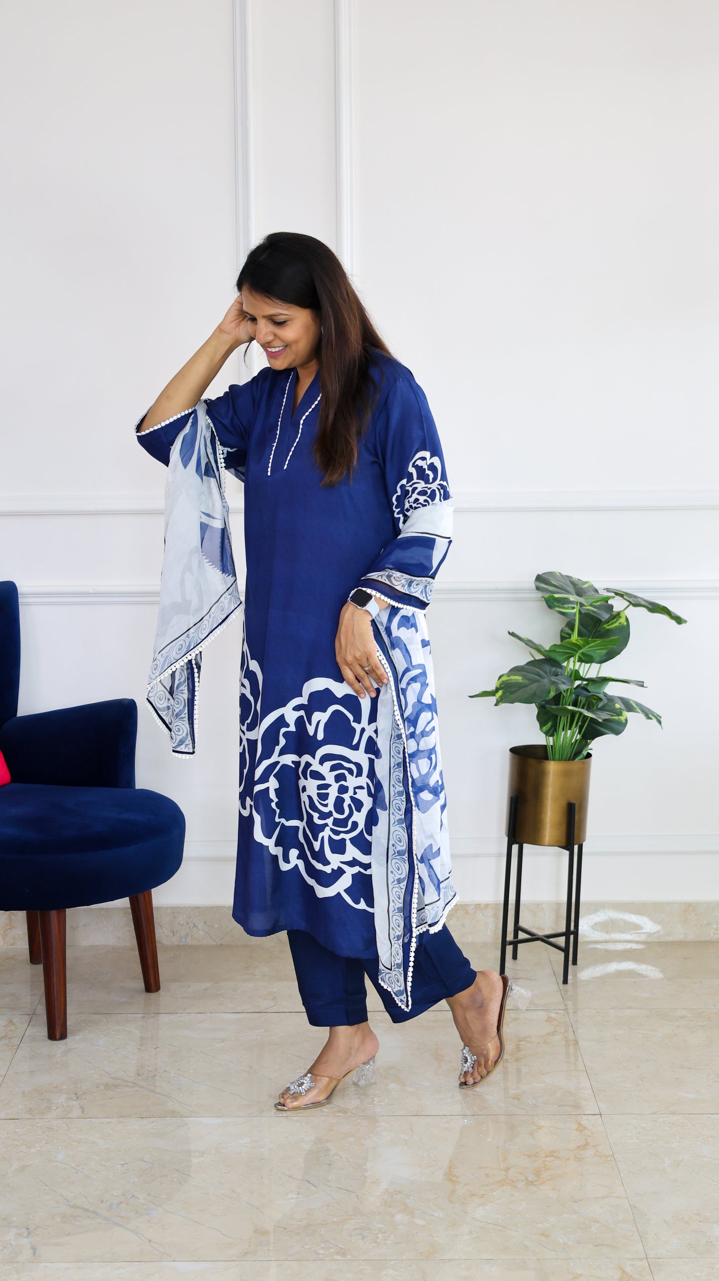 Neel Kamal Muslin Suit Set