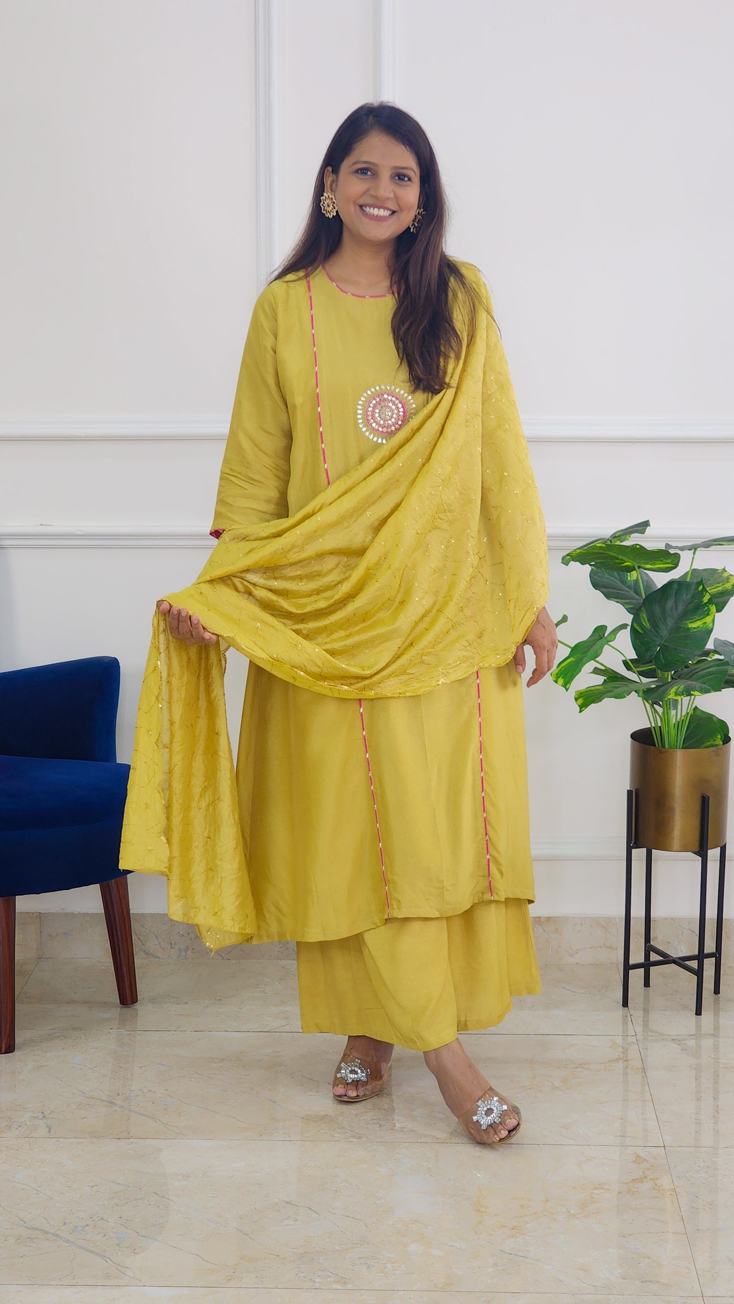 Mustard Chakra Suit Set