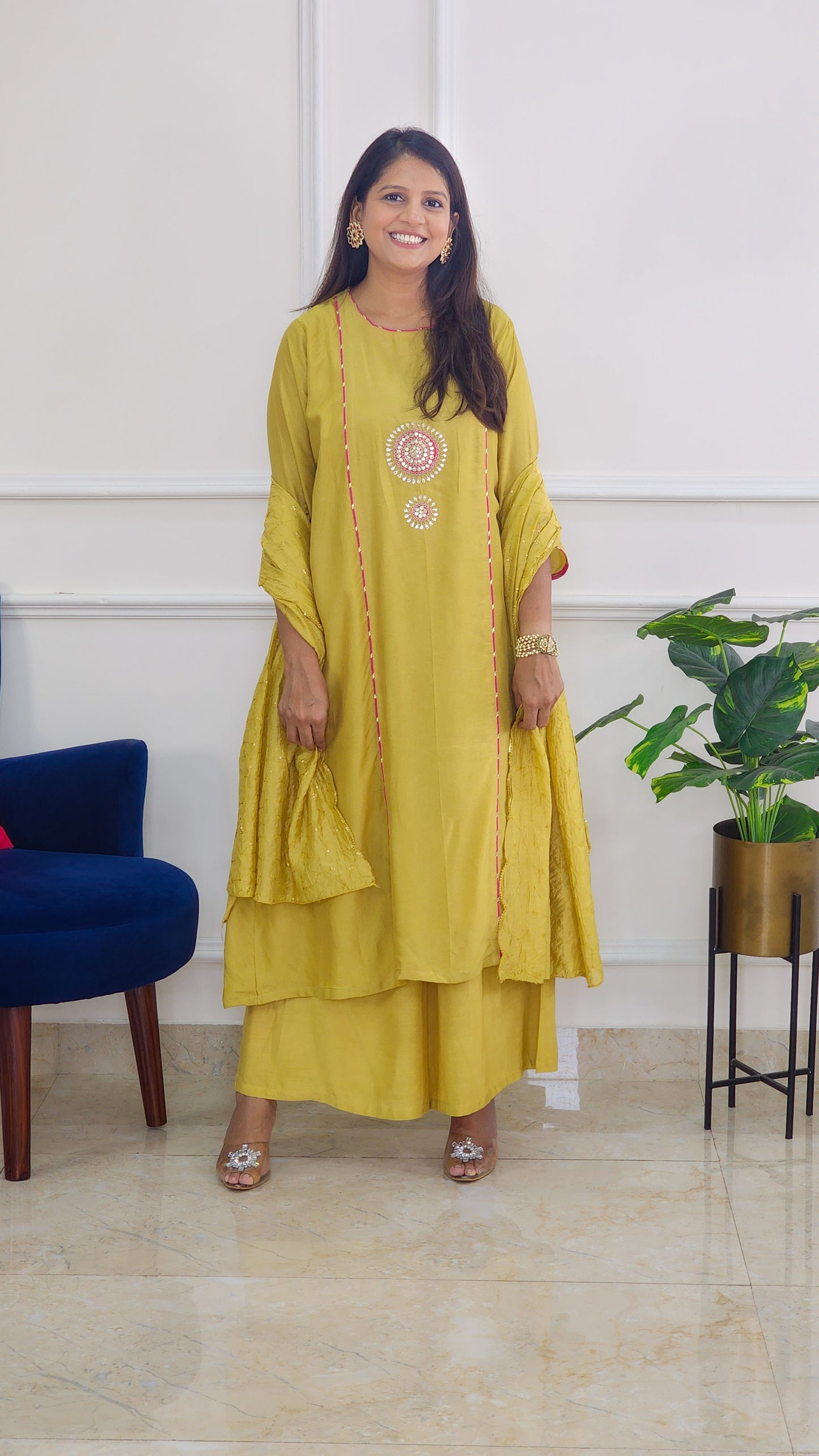Mustard Chakra Suit Set