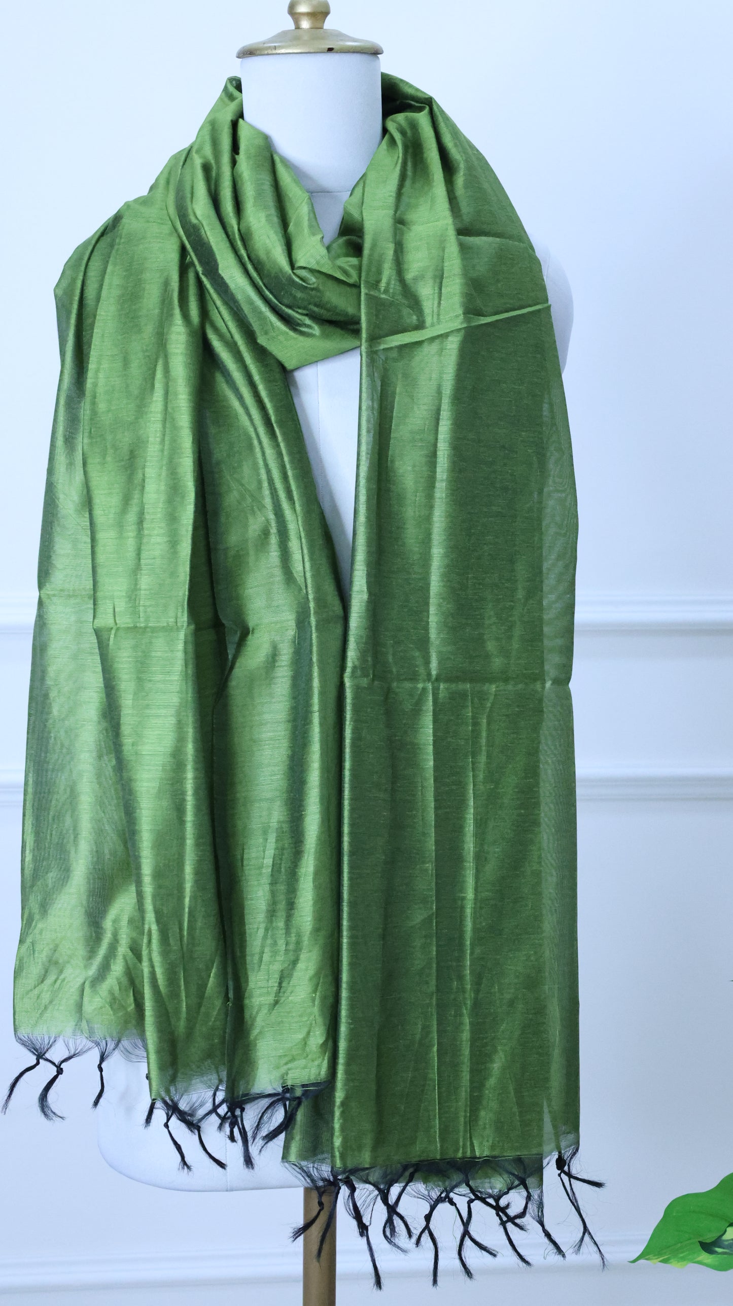 Green Silk Dupatta