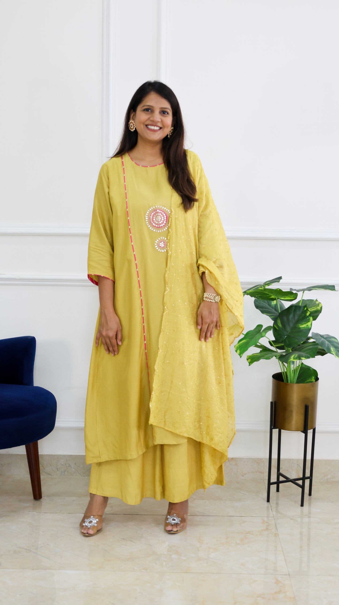Mustard Chakra Suit Set