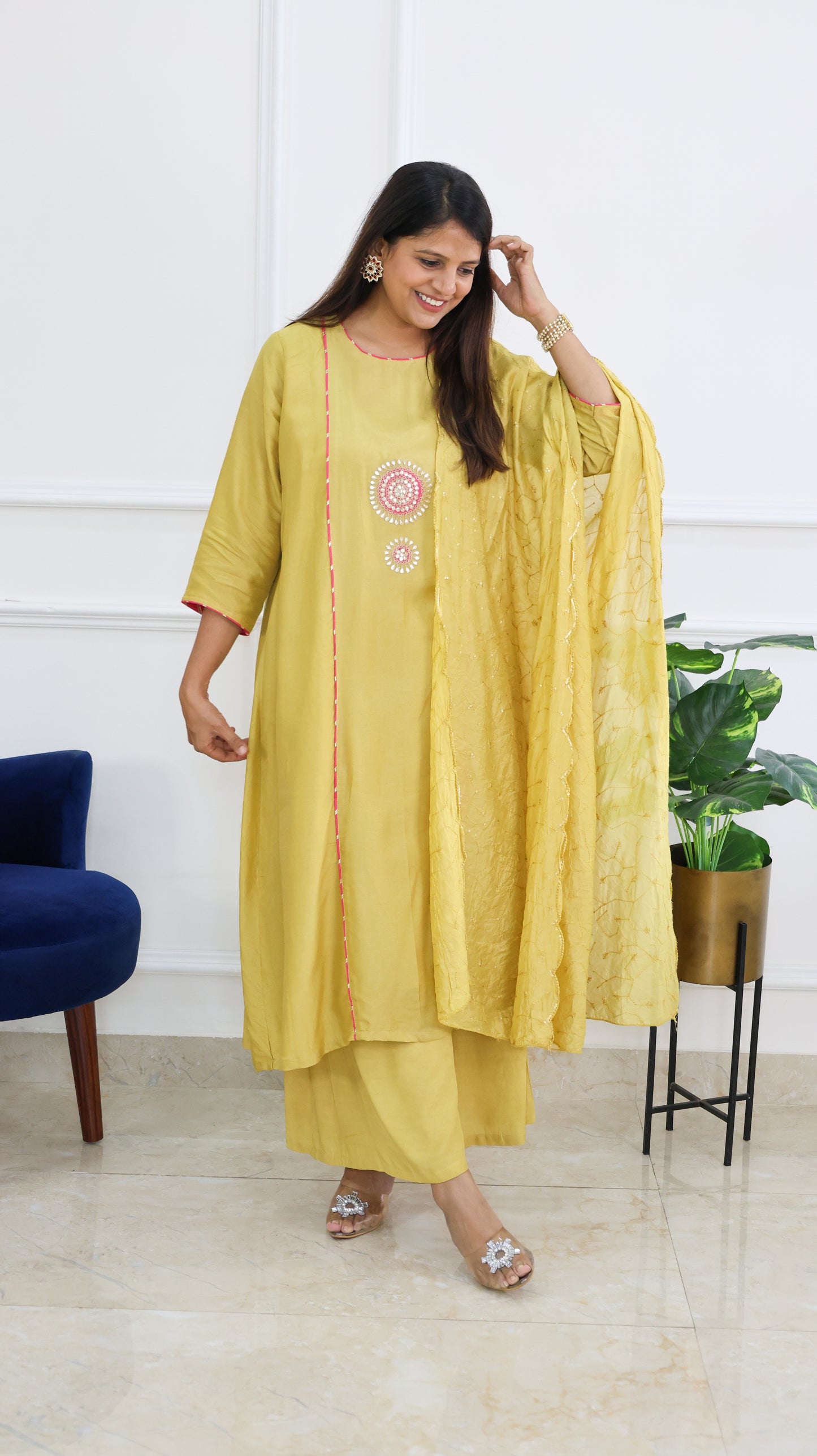 Mustard Chakra Suit Set