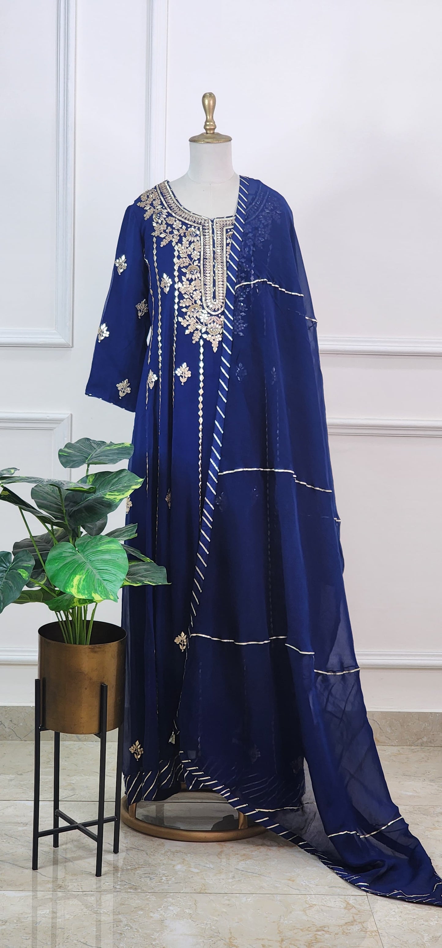 Gota Anarkali Dress