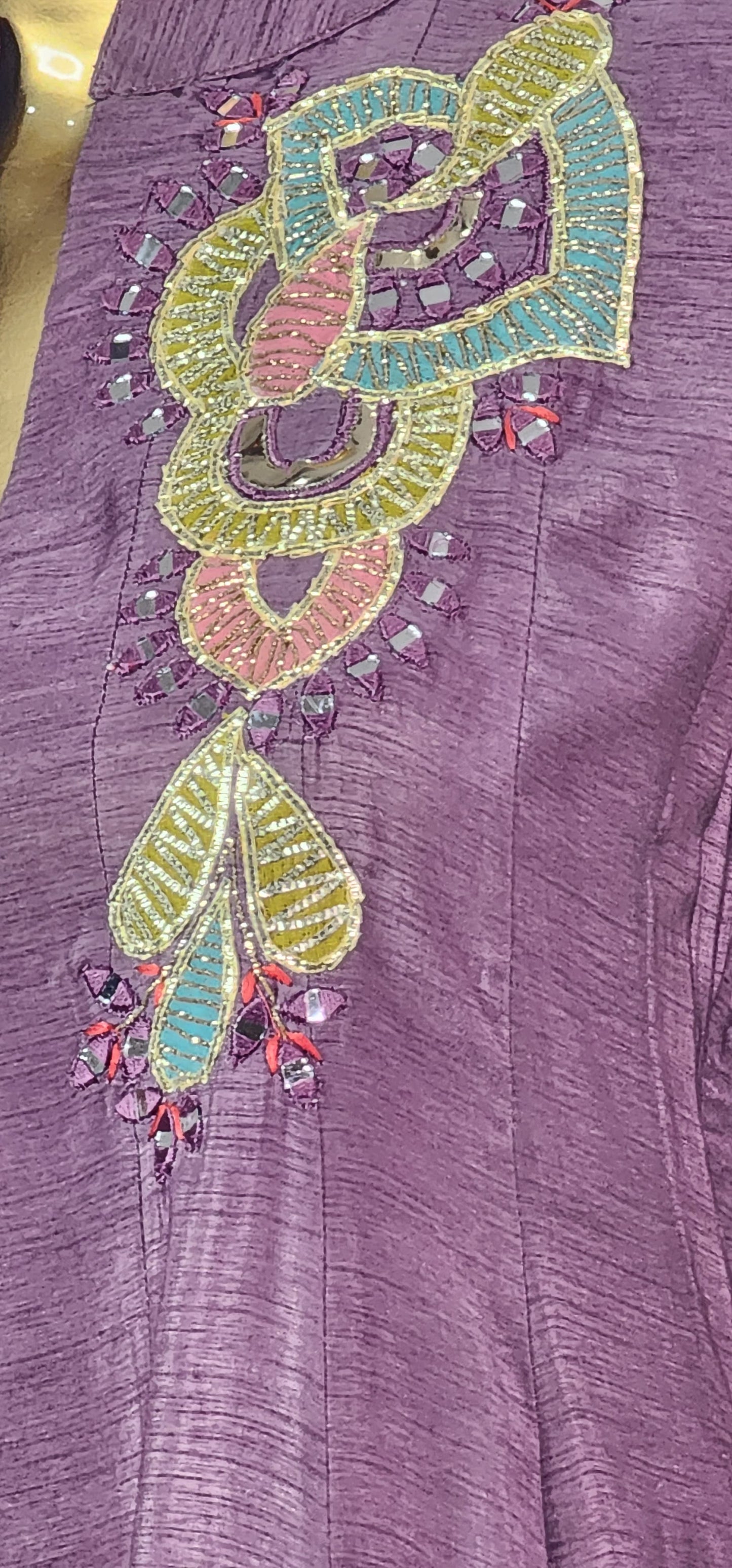 Purple Kali Top and Palazo Set