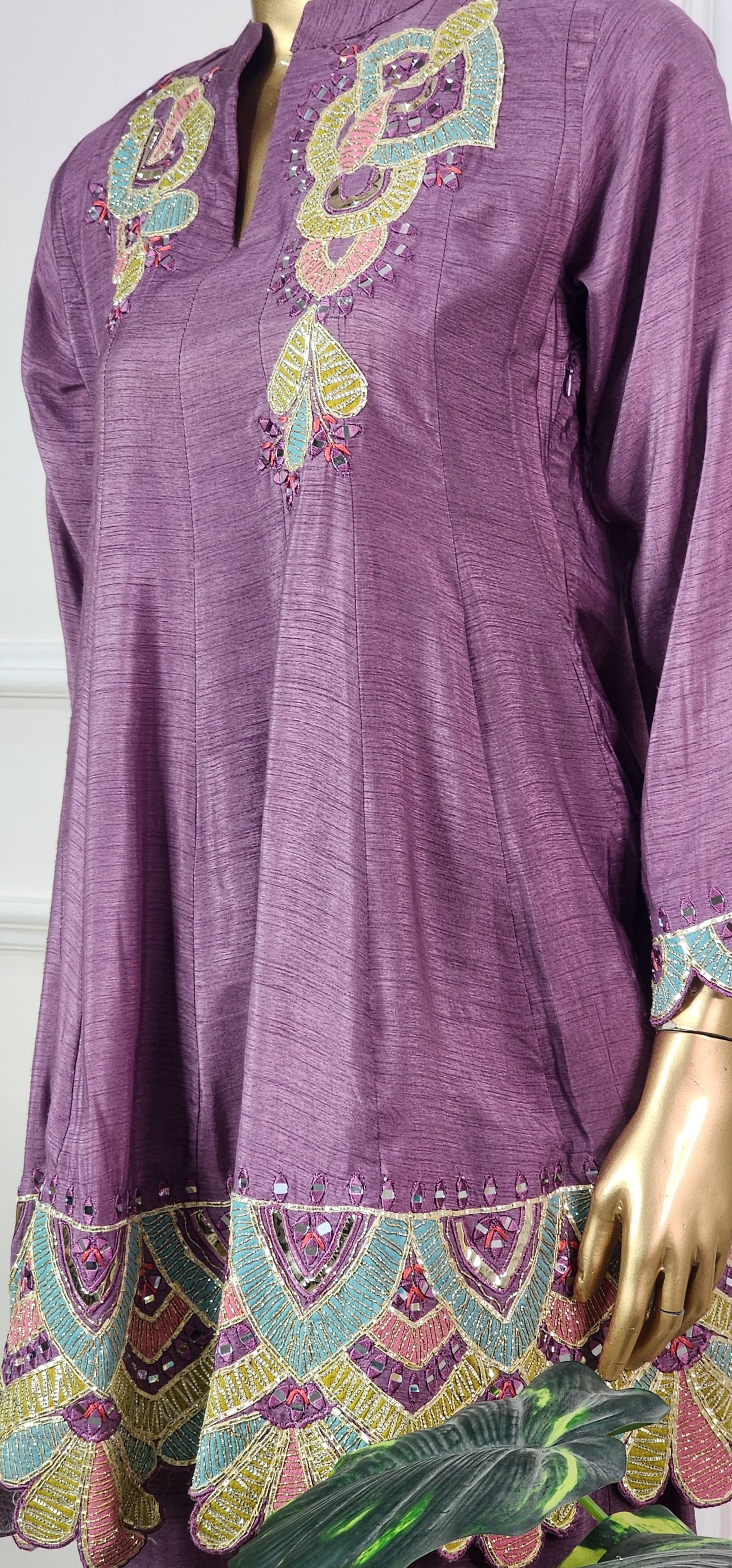 Purple Kali Top and Palazo Set