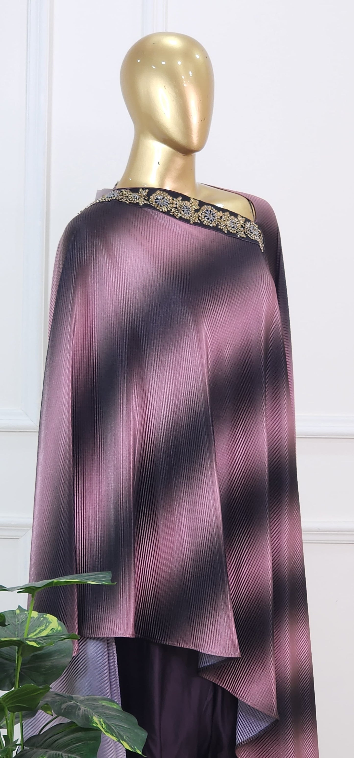 Pleated Top with Dhoti