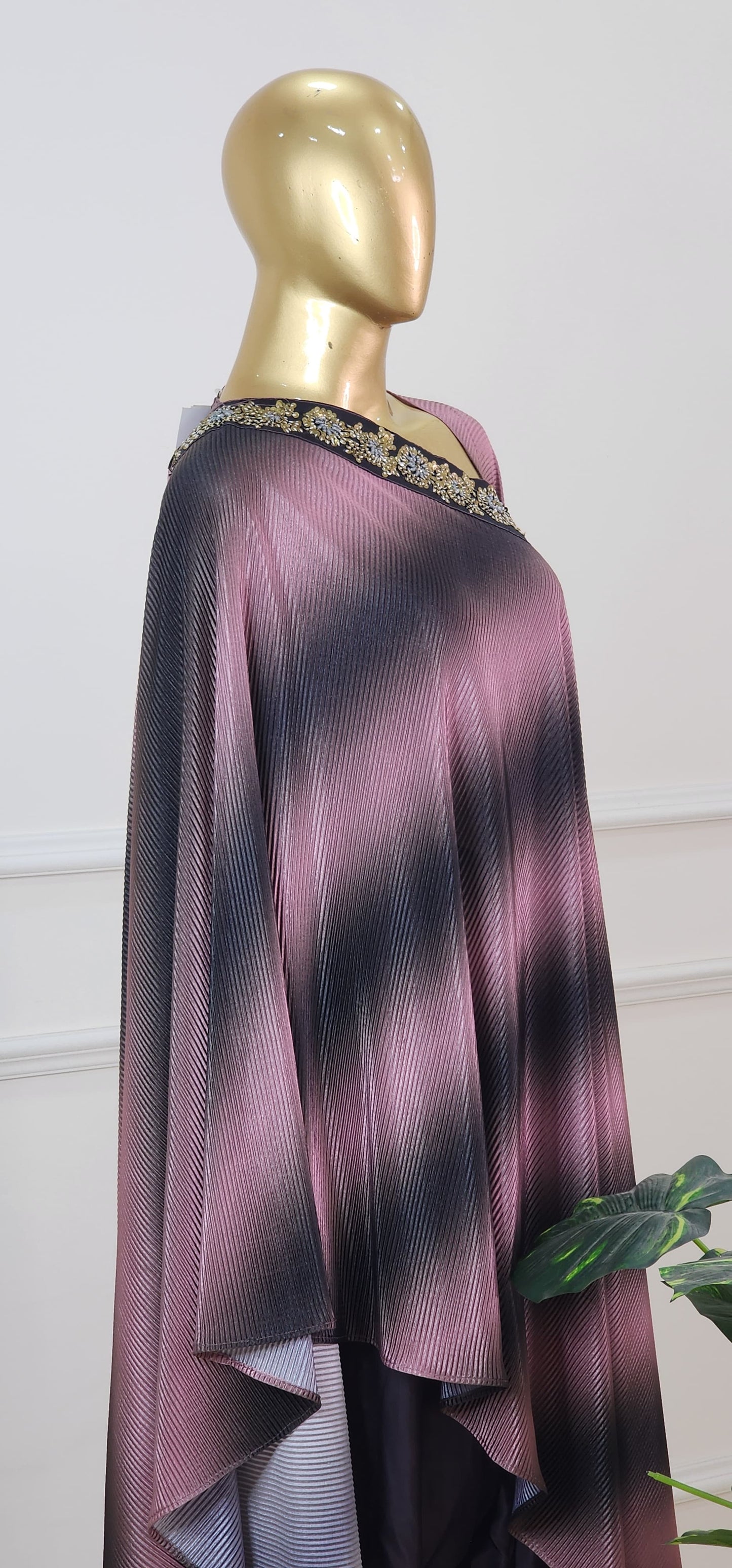 Pleated Top with Dhoti