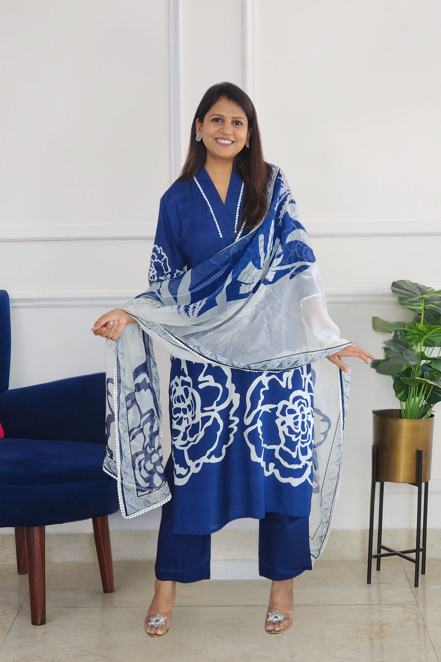 Neel Kamal Muslin Suit Set