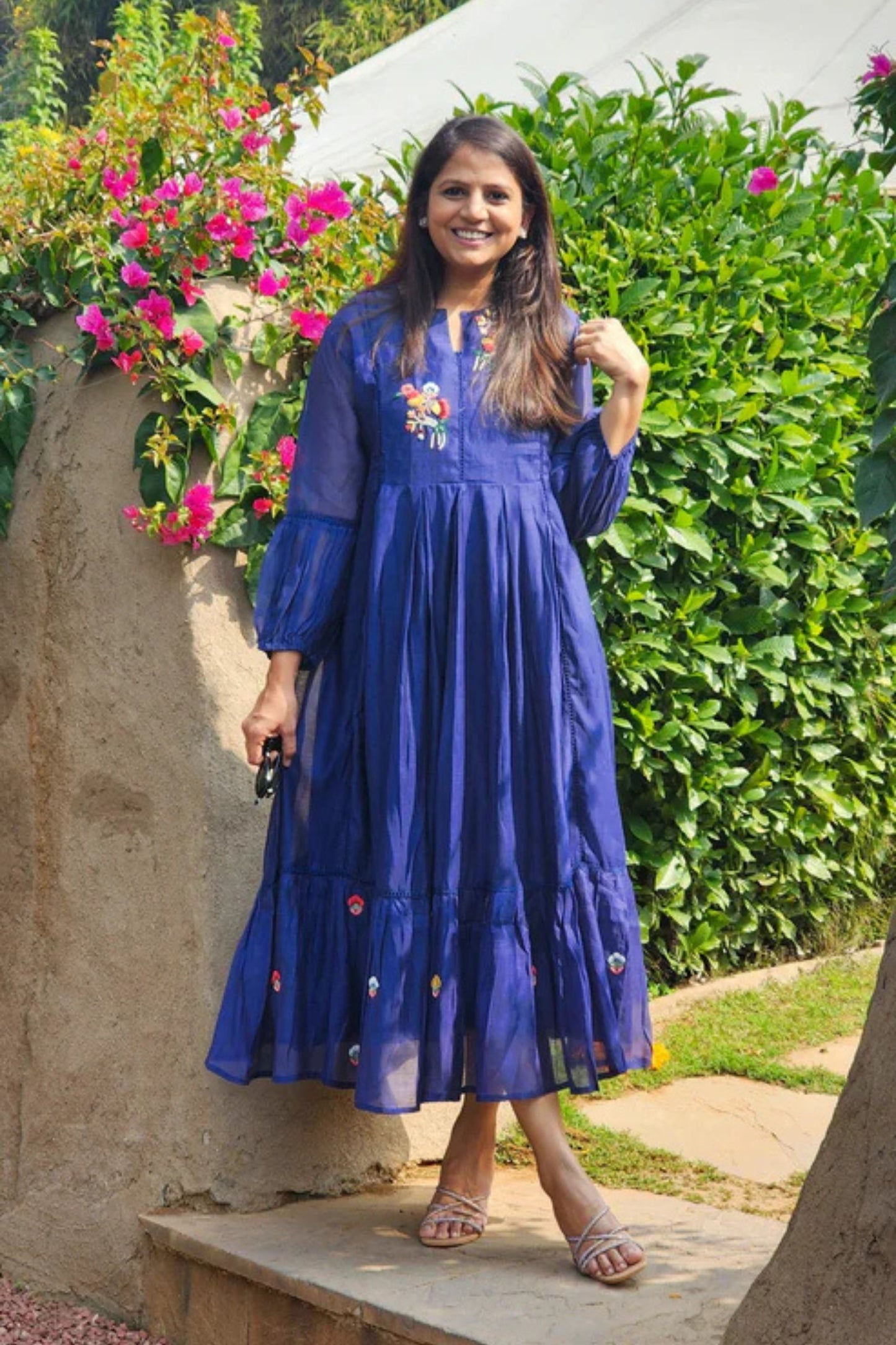 Noor Flare Tunic with Embroidery