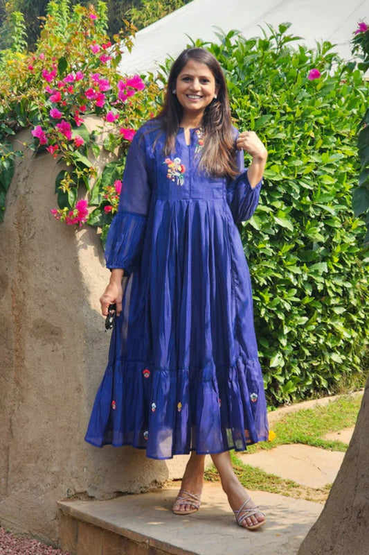 Noor Flare Tunic with Embroidery