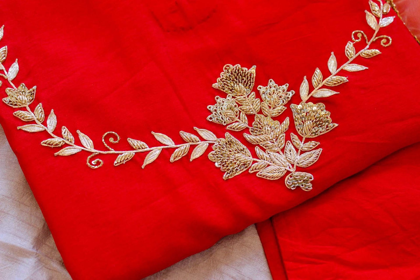 Red Gota Suit Set