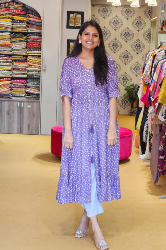Flare Muslin Summer Dress