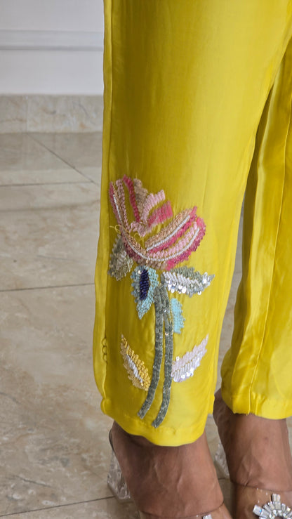 Marigold Sequin Bloom Co-ord Set