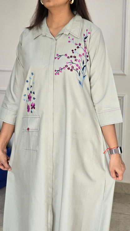 Pista Woodland Petals Cotton Tunic