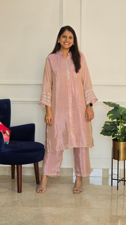 Pink Sitara Tissue Suit