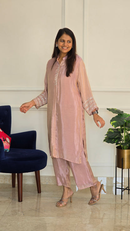 Pink Sitara Tissue Suit