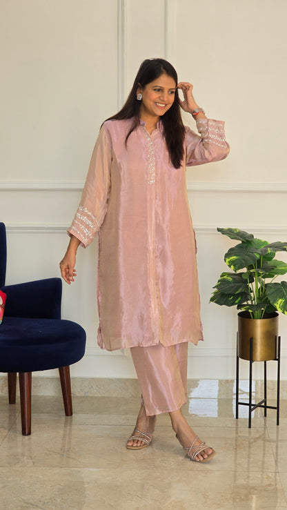 Pink Sitara Tissue Suit