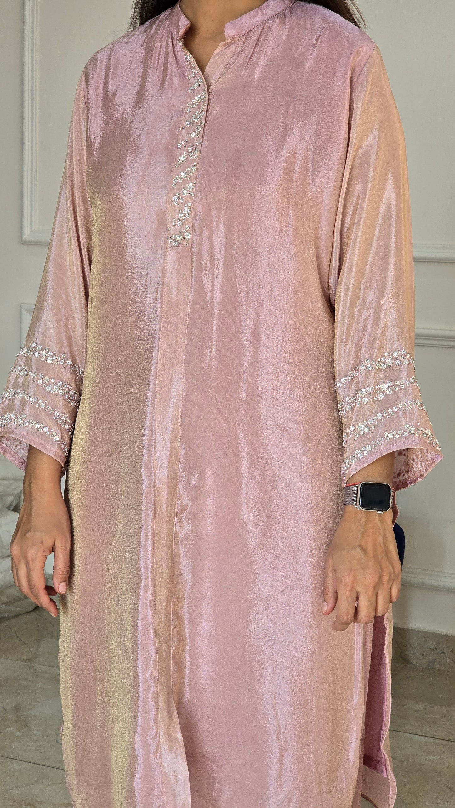 Pink Sitara Tissue Suit