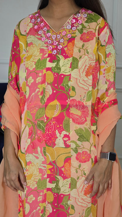 Blooming Bliss Silk Suit Set