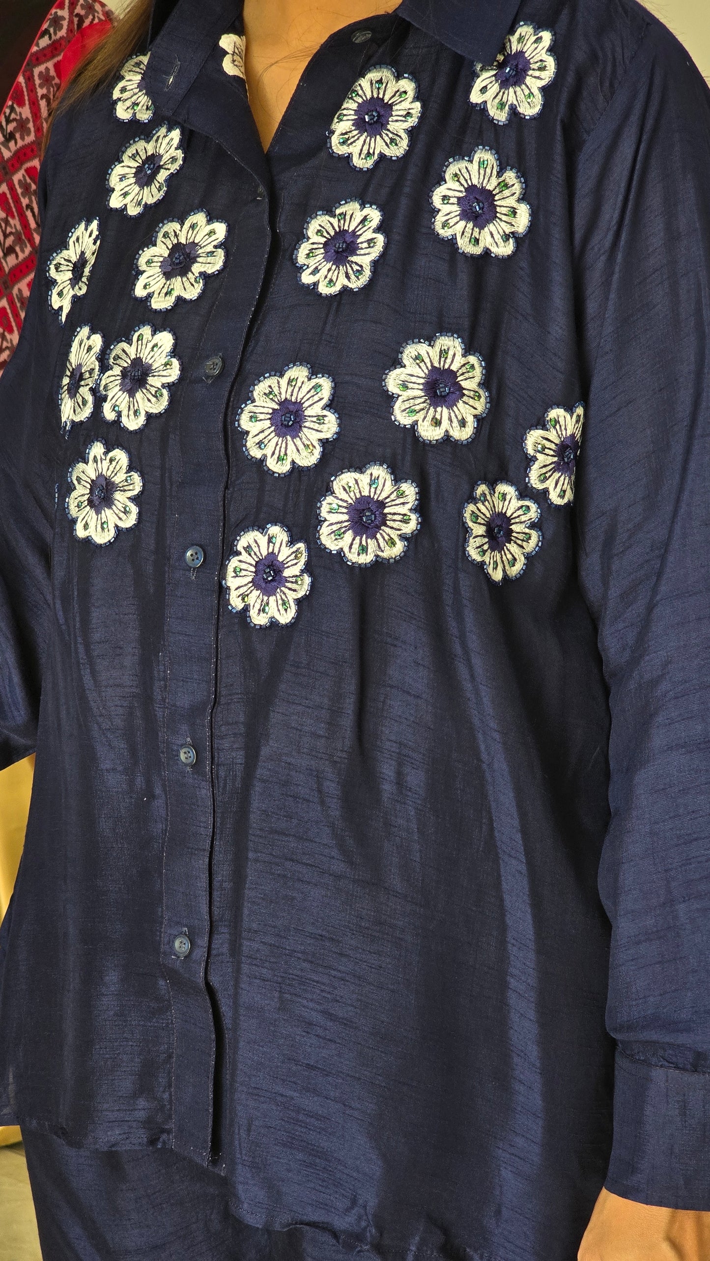 Blue Small Flower Co-ord Set