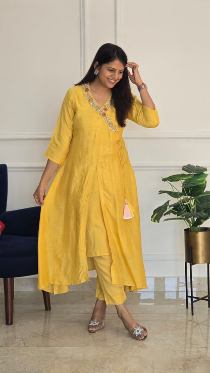 Angrakha Patterned Dress - View 2 - PinkTree by Shrutika