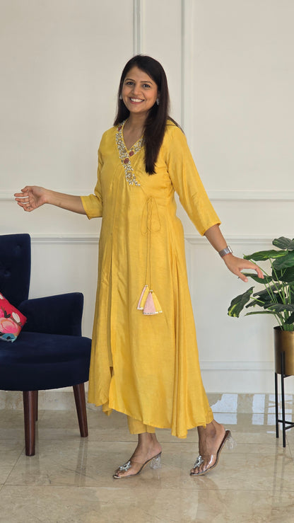 Angrakha Patterned Dress - View 4 - PinkTree by Shrutika
