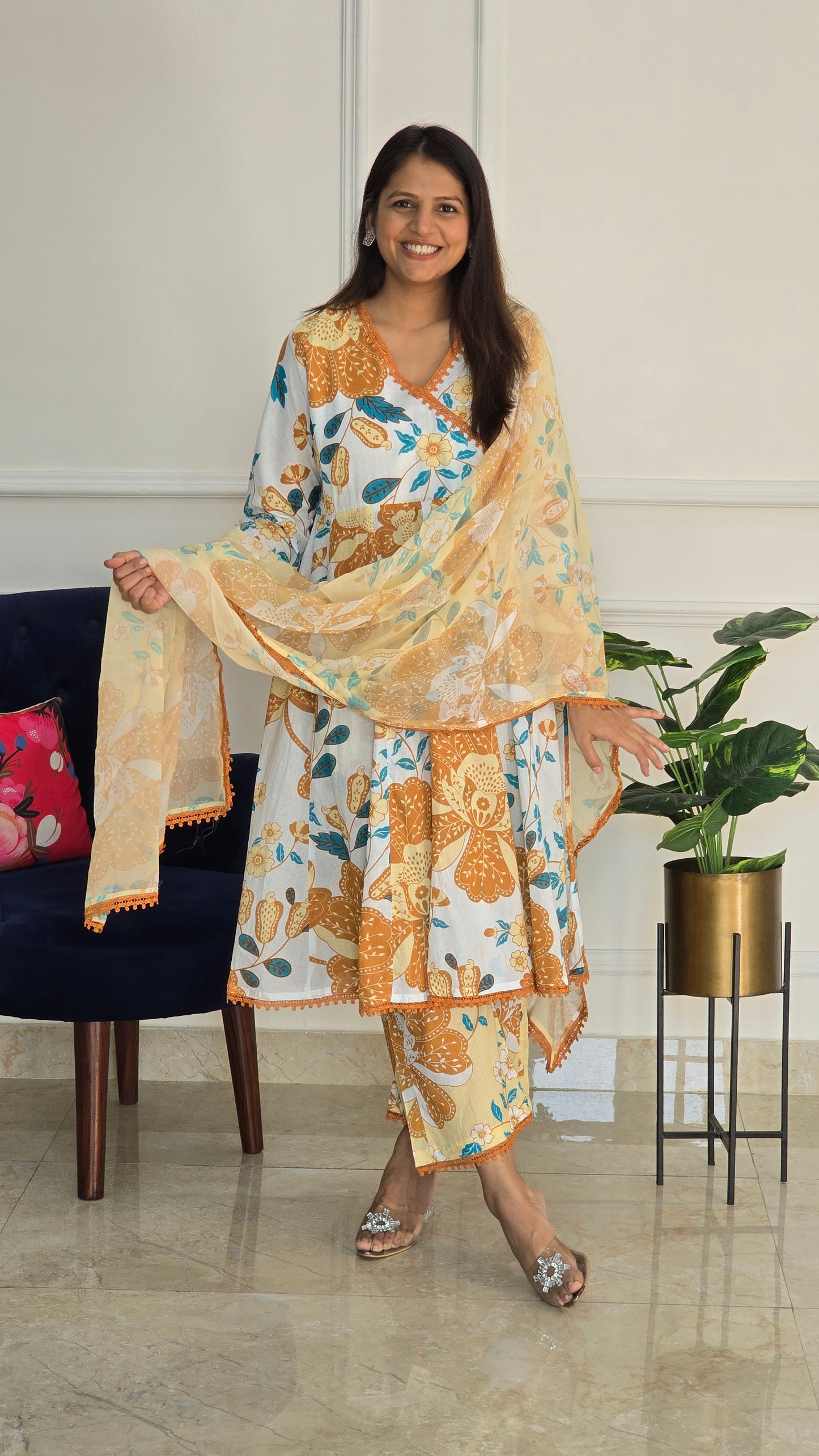 Mustard Luxe Kurta Set