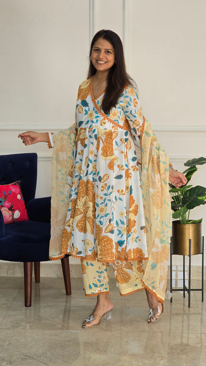 Mustard Luxe Kurta Set