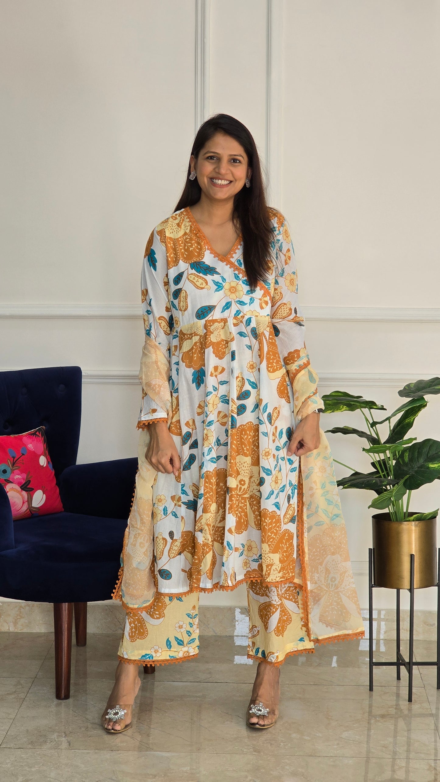 Mustard Luxe Kurta Set