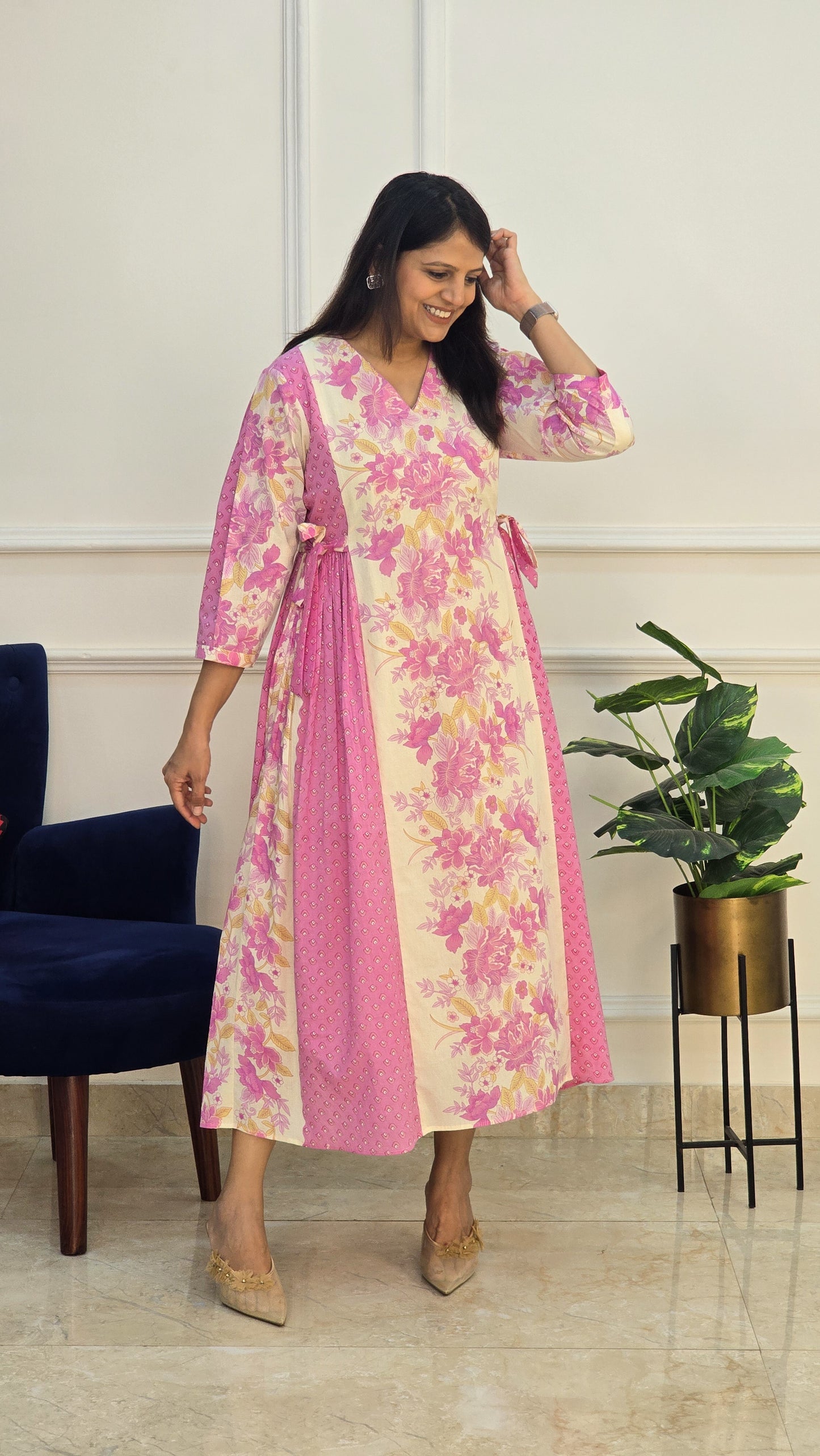 Floral Whisper Midi - View 4 - PinkTree by Shrutika
