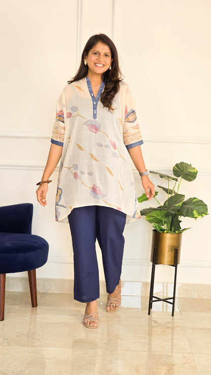 Blue Mul Floral Set