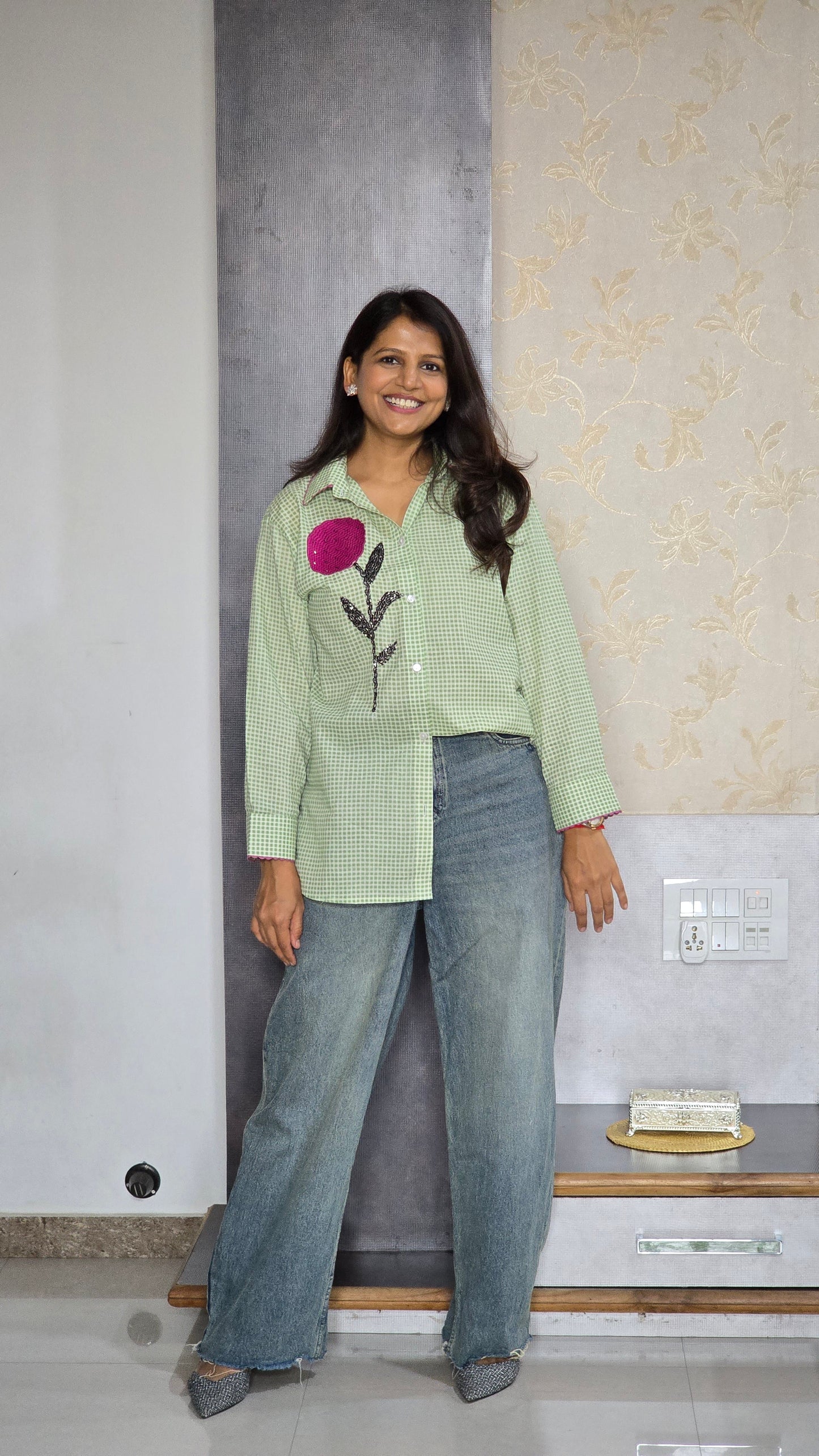 Ghingham Blossom Shirt