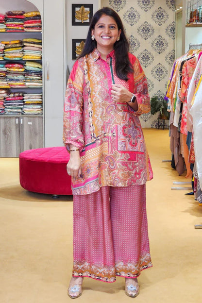 Red Paisley Co Ord Set