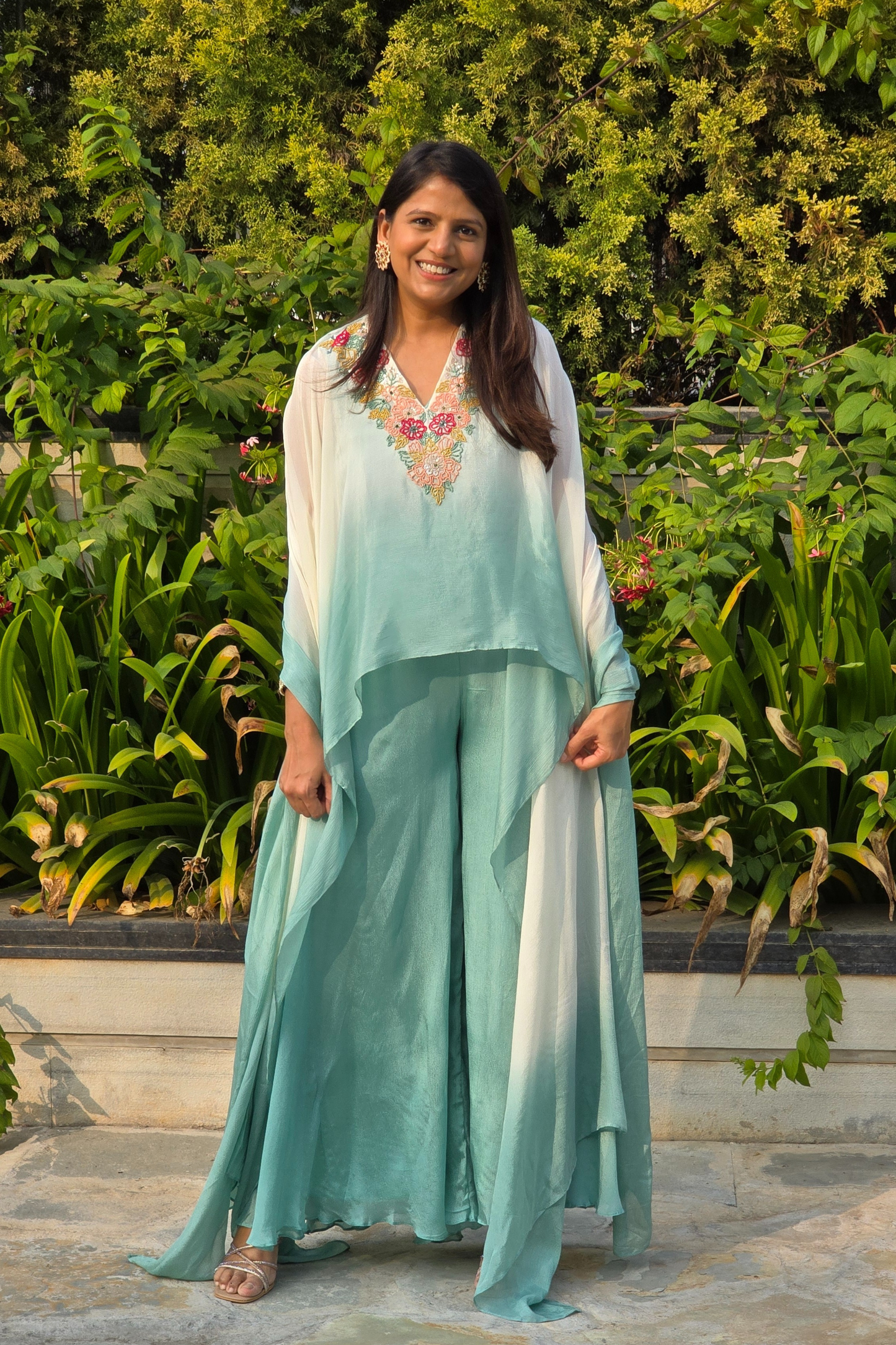 Sea Blush Indowestern Set