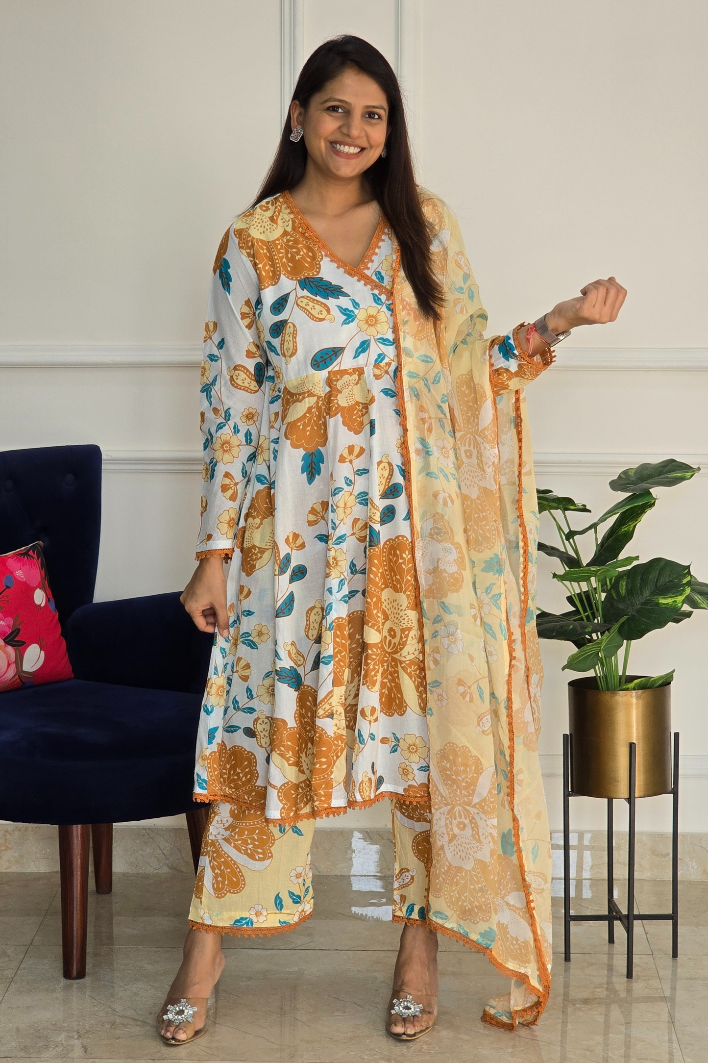 Mustard Luxe Kurta Set