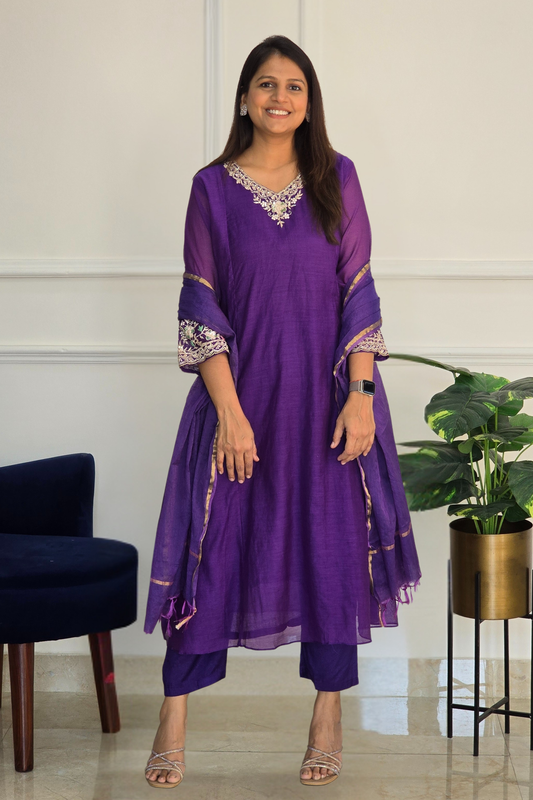 Purple Jalsa Suit Set