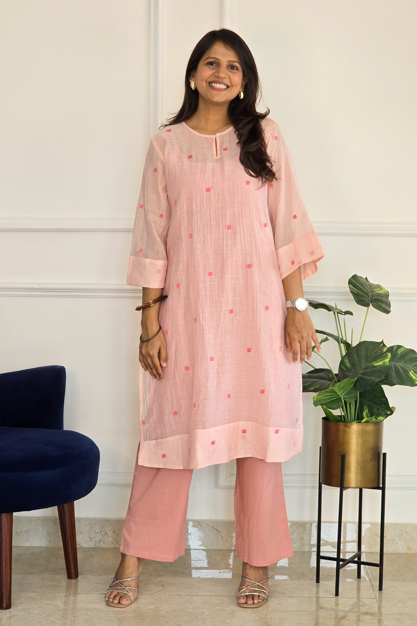 Blush Square Mul Set