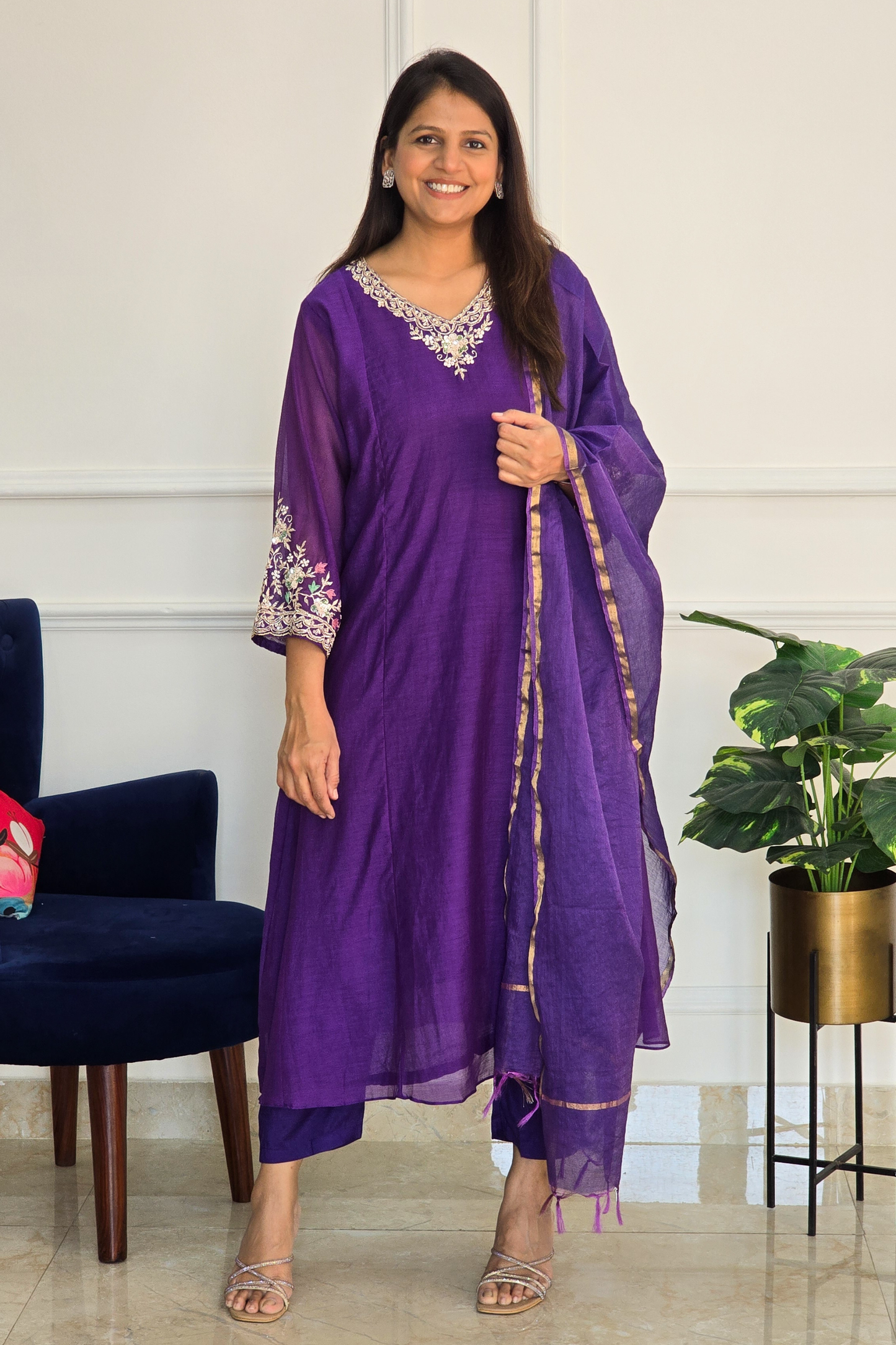 Purple Jalsa Suit Set - PinkTree by Shrutika