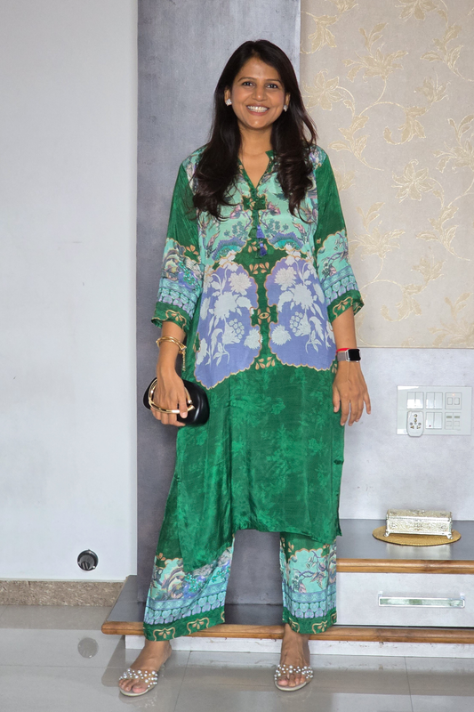Green Paisely set