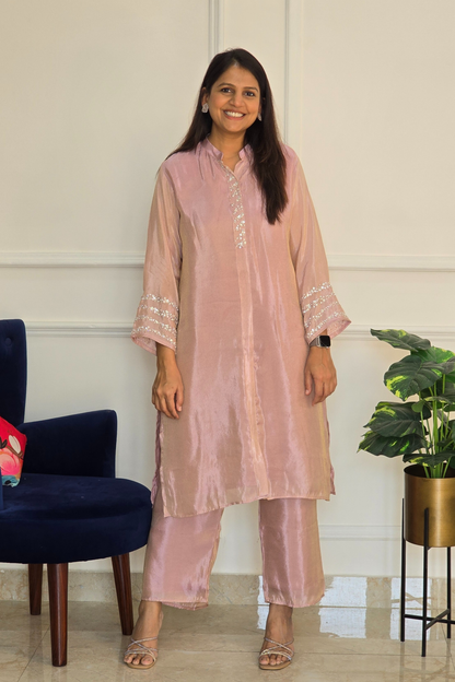 Pink Sitara Tissue Suit