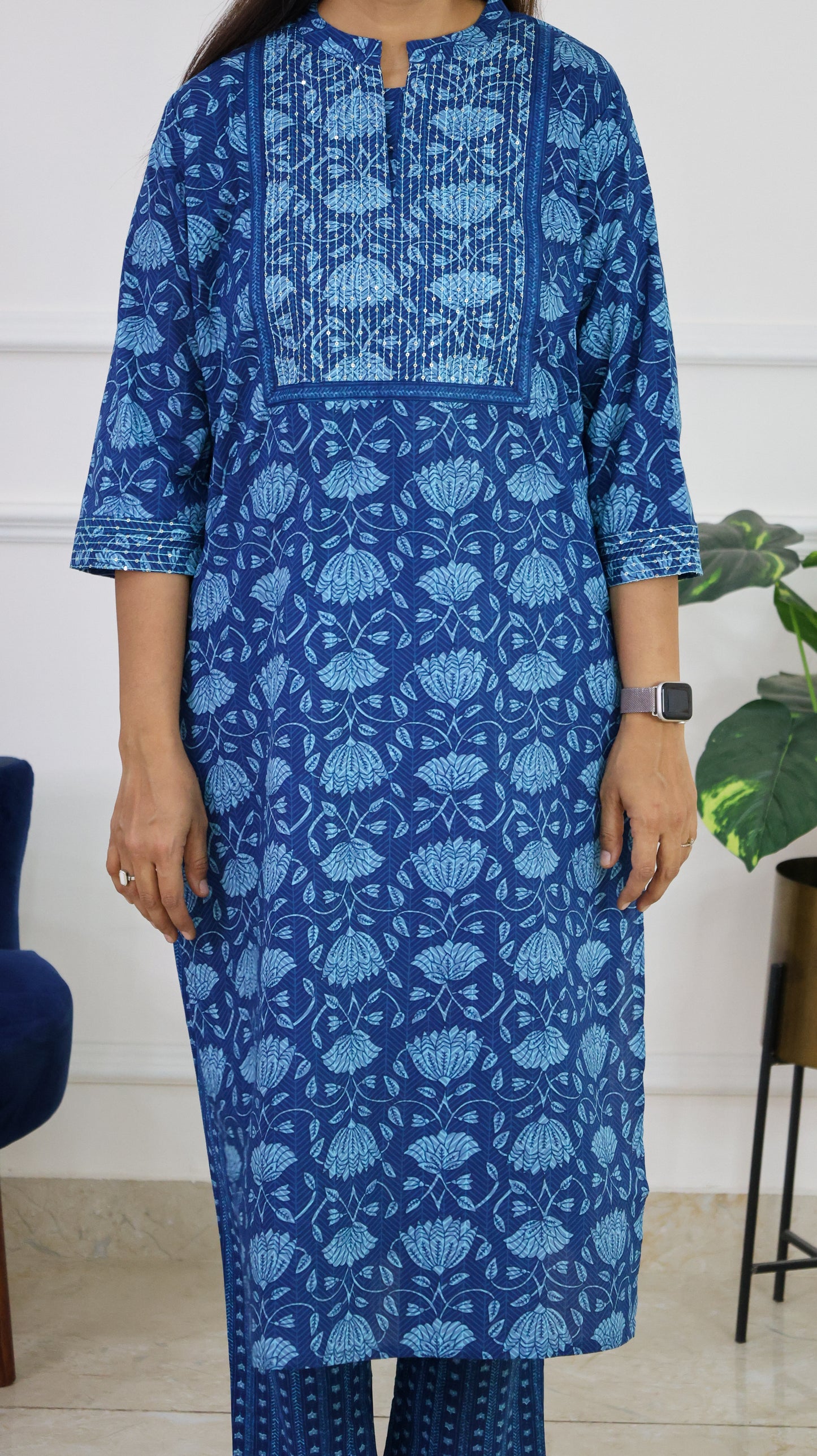 Indigo kurta Set