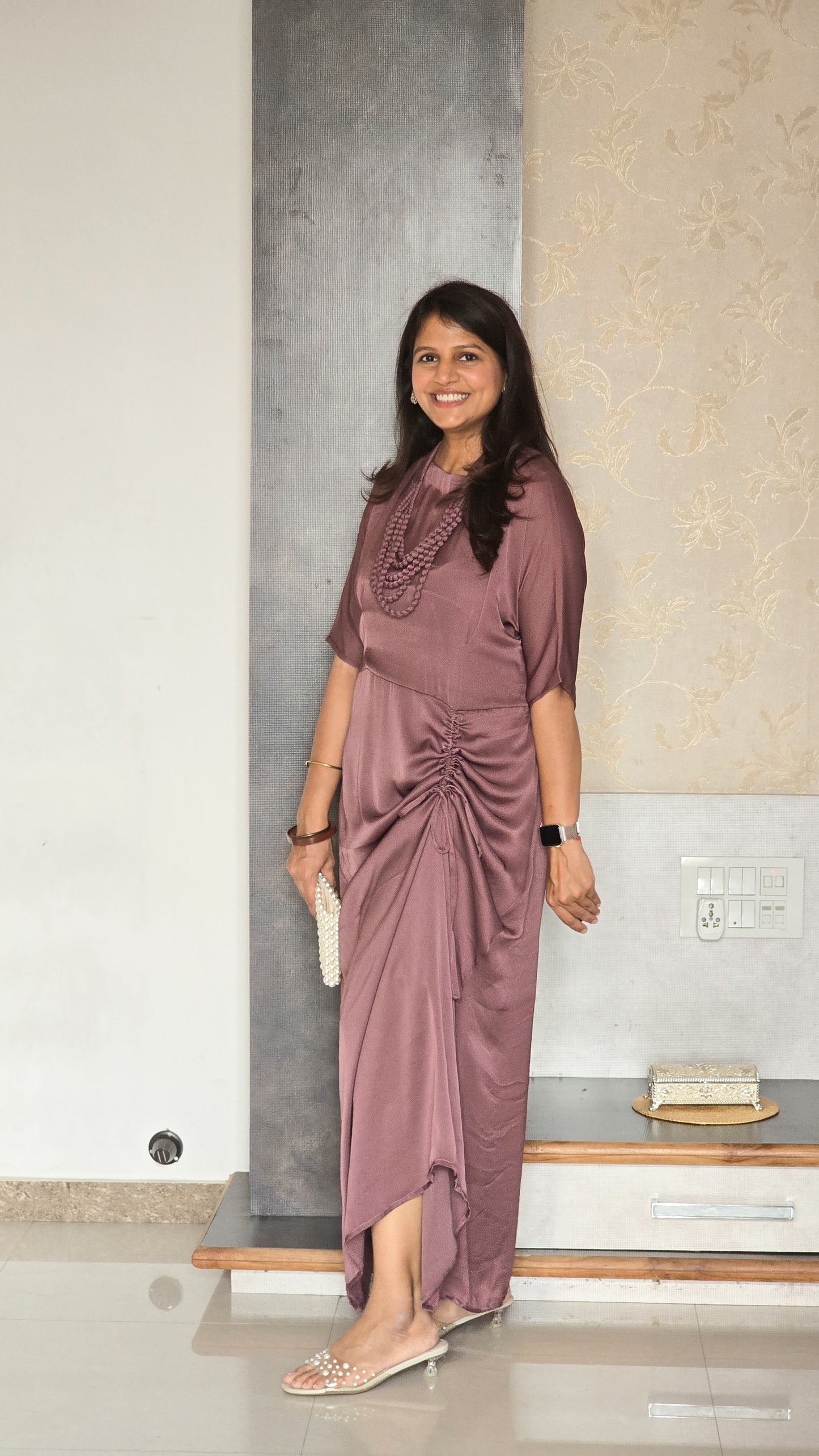 Mauve Drape and Dori Dress