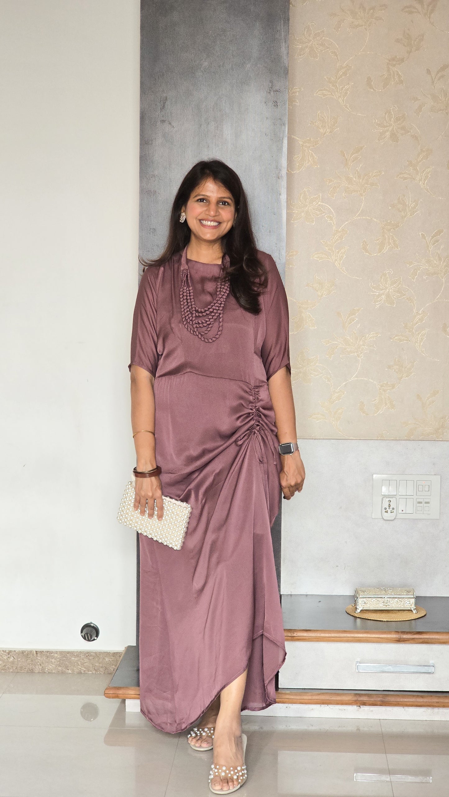 Mauve Drape and Dori Dress