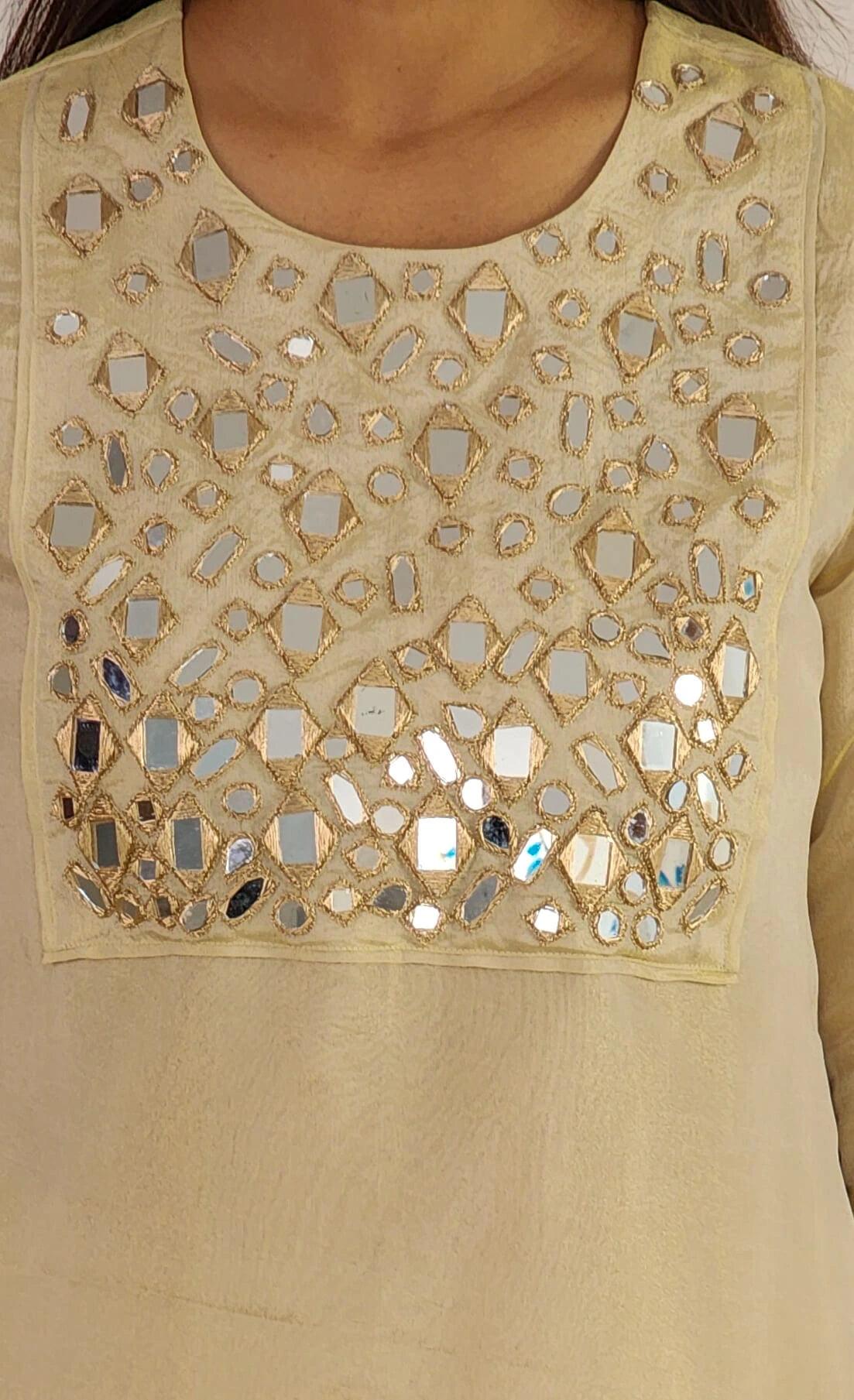 Golden Tissue Mirror Set