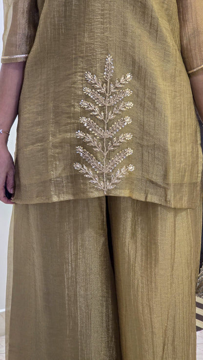 Tissue Butta Kurta Set