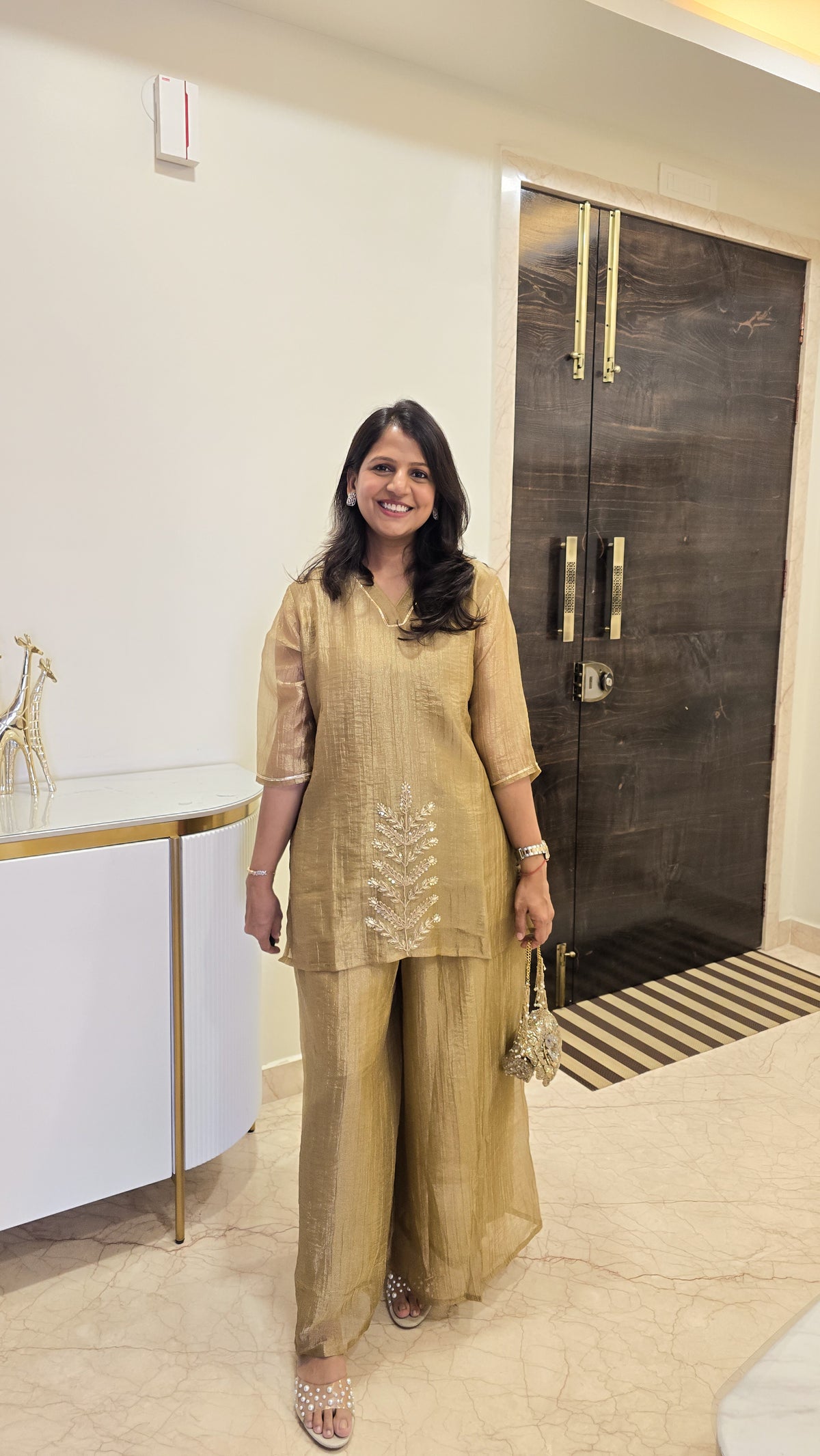 Tissue Butta Kurta Set