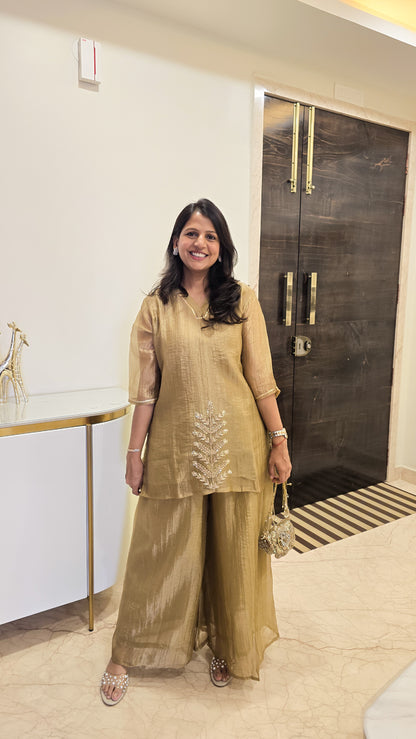 Tissue Butta Kurta Set
